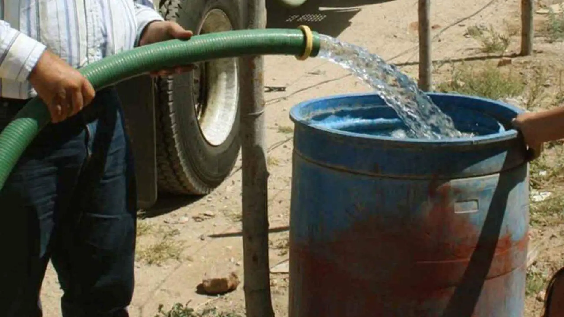 agua pipas sequia tambo calor agua